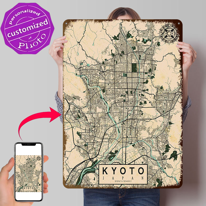 Retro Gaming Japan - Mapa de la ciudad de Kioto,