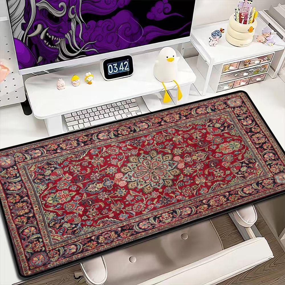 Retro Gaming Desk - Alfombrilla de Ratón Grande con Diseño