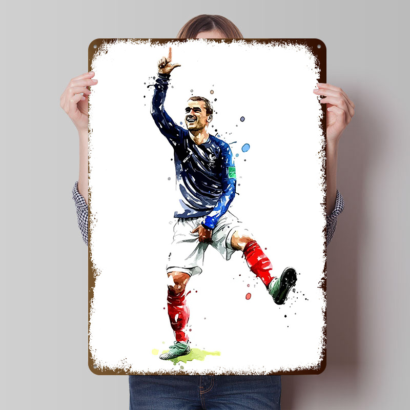 Retro Gaming France - Póster impreso de Antoine Griezmann Francia,