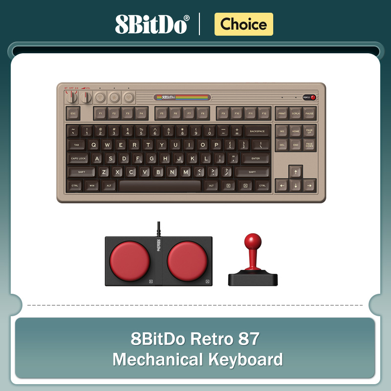 Retro Gaming Us - Teclado mecánico retro 8BitDo, teclado para
