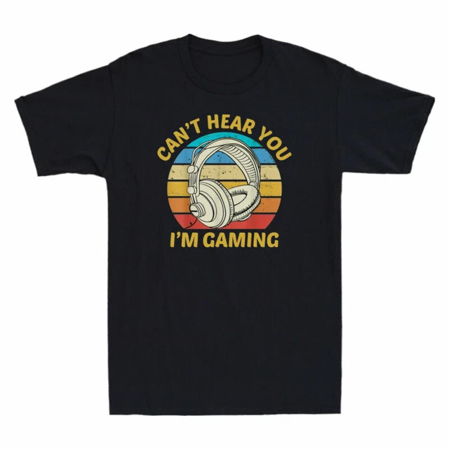 Retro Gaming Us - Camiseta I'm Gaming de algodón con