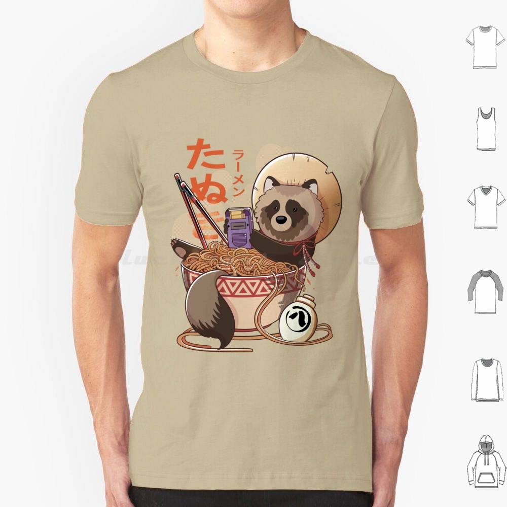 Retro Gaming Japan - Tanuki Ramen camiseta tamaño grande 100%