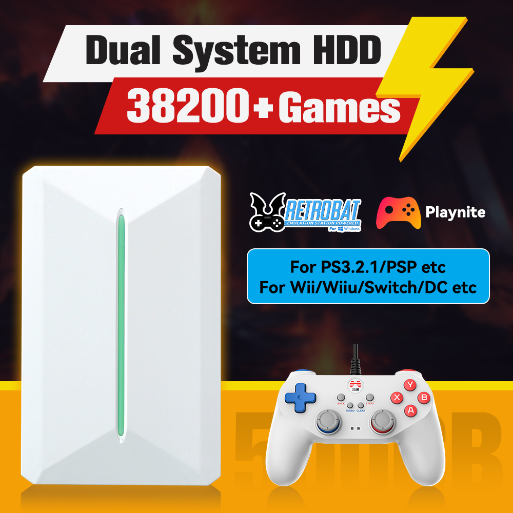 Retro Gaming Best Console - Retrobat & Playnite System HDD consola