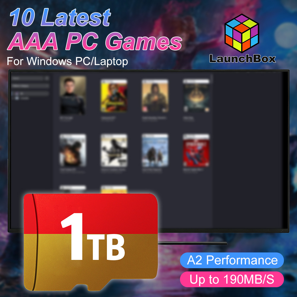 Retro Pc Gaming - Tarjeta TF de 1TB para Juegos