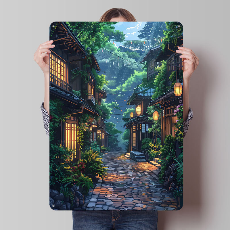 Retro Gaming Japan - Letrero Metálico Retro Personalizado de Green