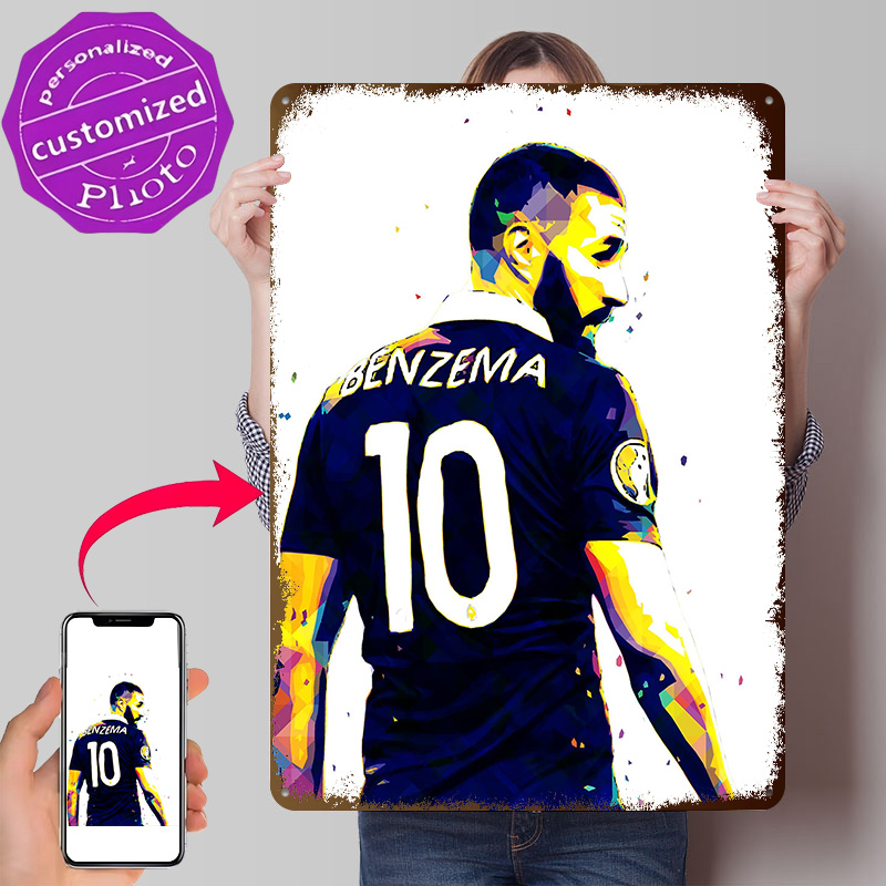 Retro Gaming France - Póster de Karim Benzema Francia, Letreros