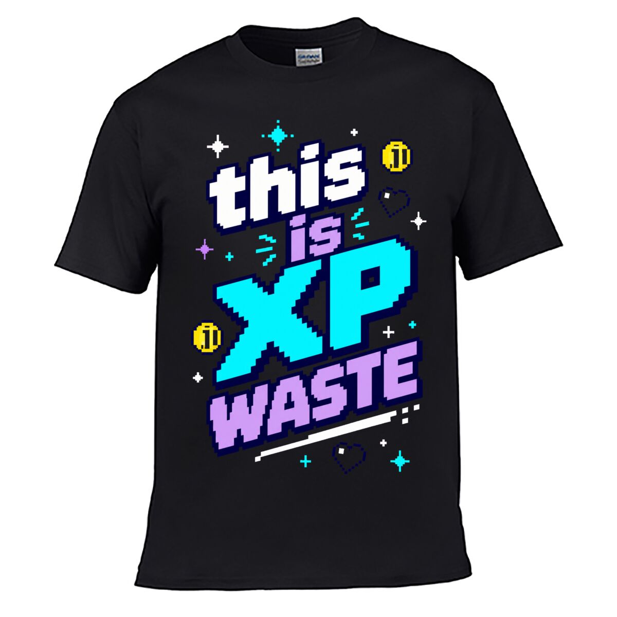 Retro Gaming Shops - Camiseta Casual Retro con Estampado de