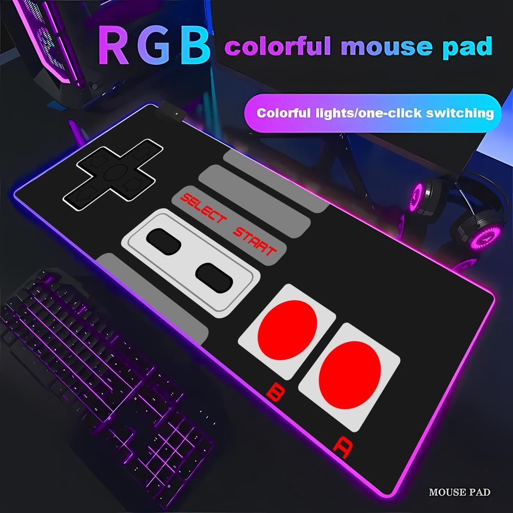 Retro Gaming Desk - Alfombrilla de ratón grande para controlador