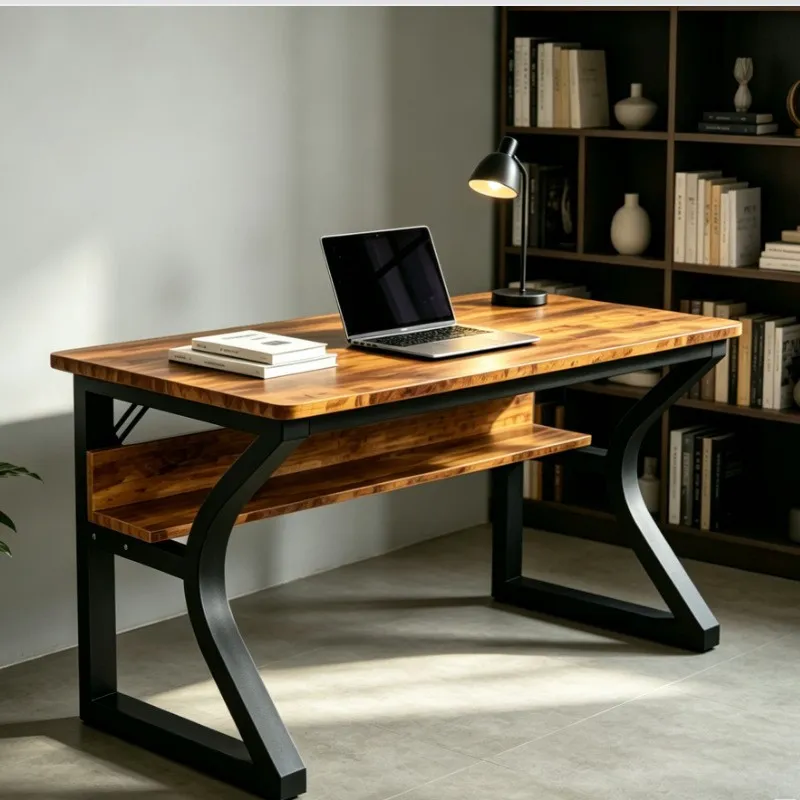Retro Gaming Desk - Escritorio de Computadora de Hierro Forjado