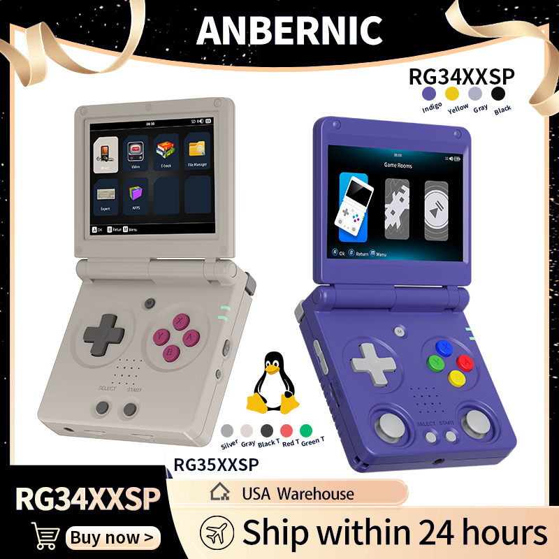 Anbernic RG34XXSP RG35XXSP Con - Retro Gaming Best Console reseña y precio