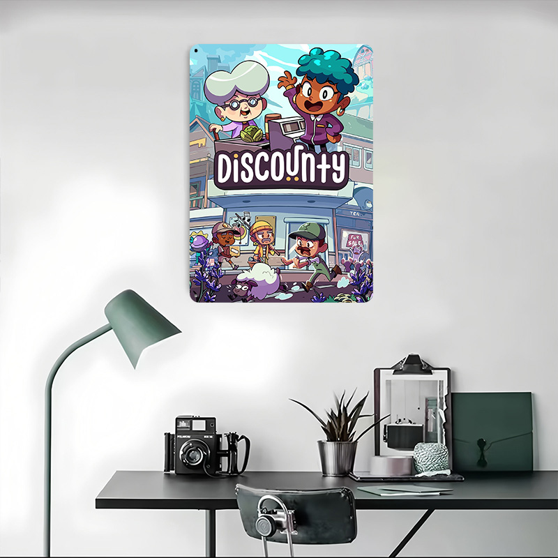 Póster Metálico con Diseño de  - Retro Gaming Desk reseña y precio