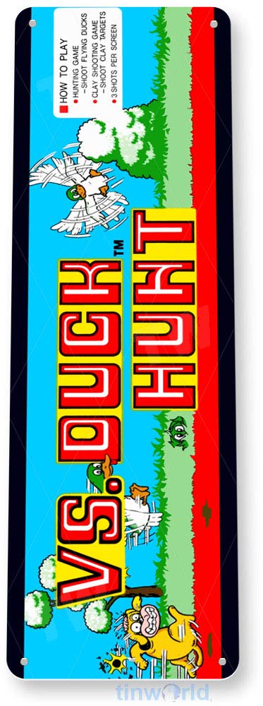 Letrero de hojalata de caza de - Retro Gaming Shops reseña y precio