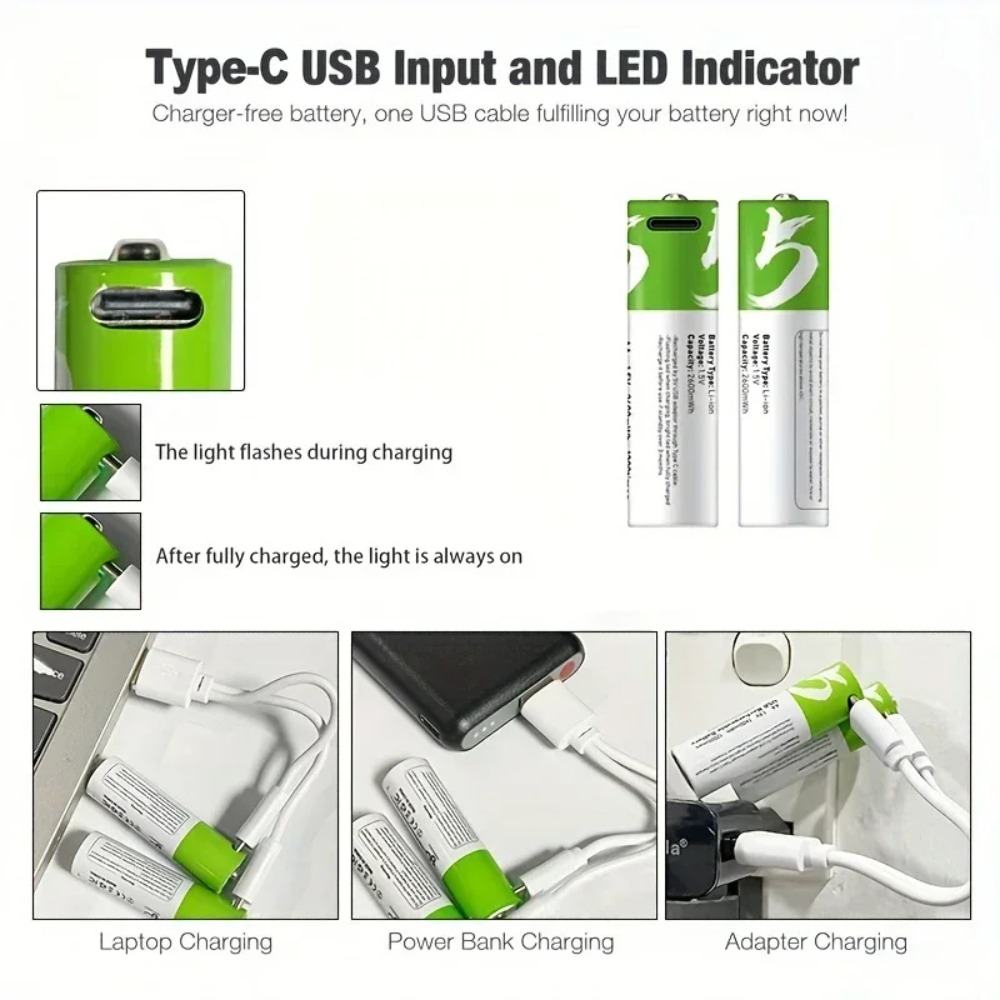 8 baterías recargables AA de 1 - Rechargeable Battery Aa reseña y precio