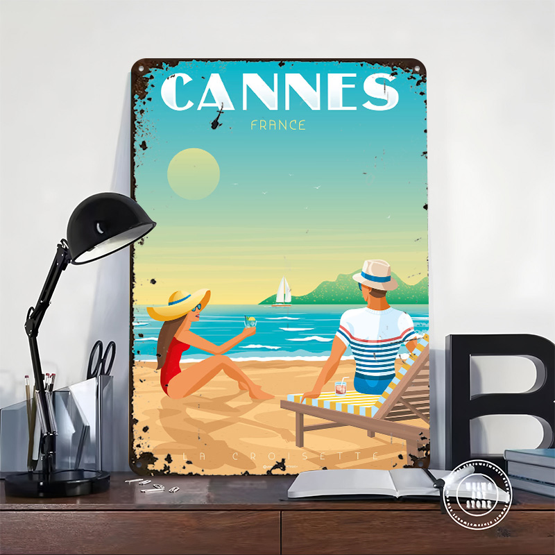 Póster de Cannes, Francia, Let - Retro Gaming France reseña y precio