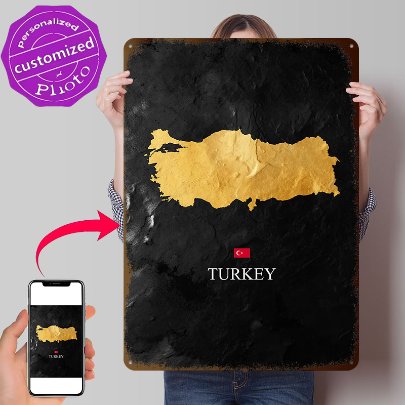 Mapa de Turquía Dorado sobre F - Background Retro Gaming reseña y precio