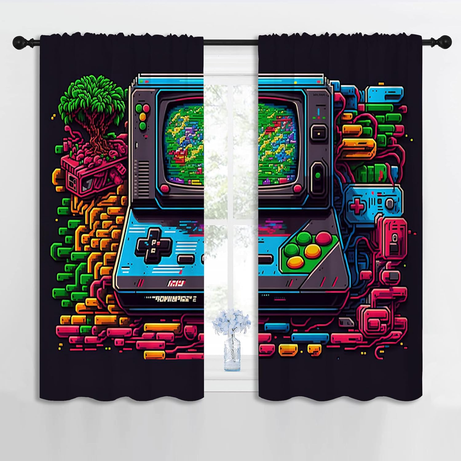 Cortinas Opacas con Diseño de  - Retro Gaming Japan reseña y precio