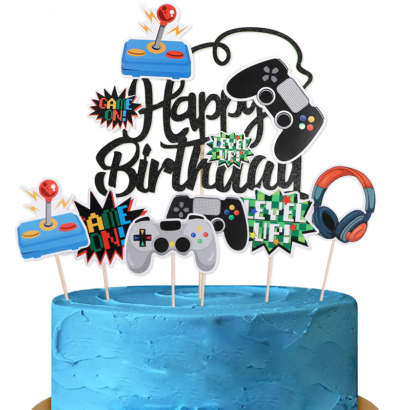 13 Uds. De adornos para tarta  - Retro Gaming Decor reseña y precio