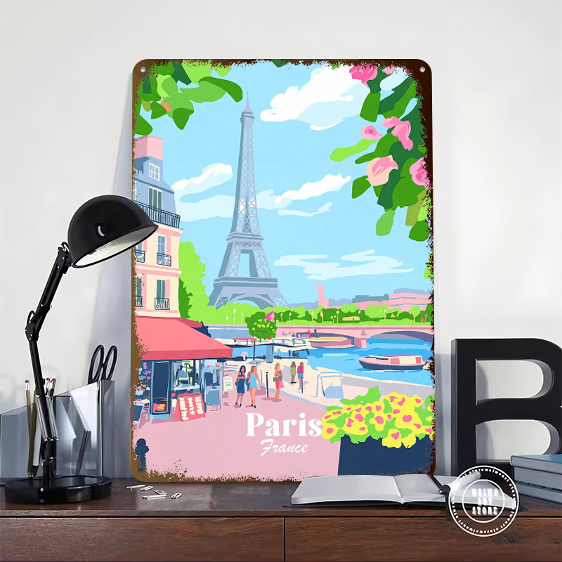 Póster de París, Francia, Letr - Retro Gaming France reseña y precio