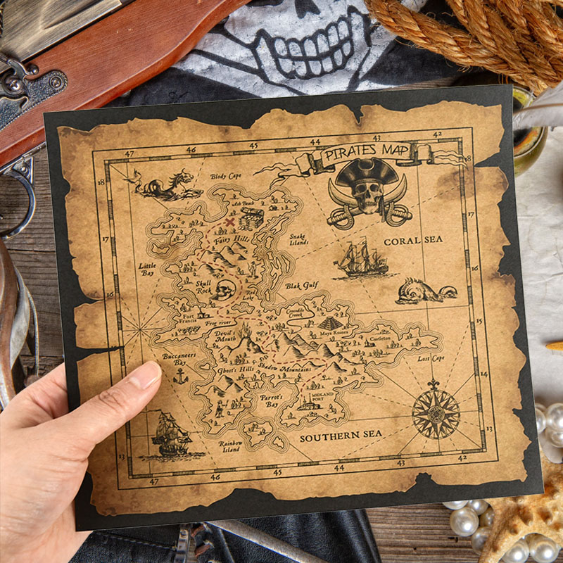 Mapa de Búsqueda del Tesoro Pi - Retro Gaming Decor reseña y precio
