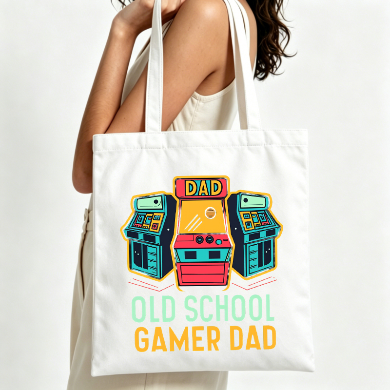 Bolso tote de lona con estampa - Retro Gaming Shops reseña y precio