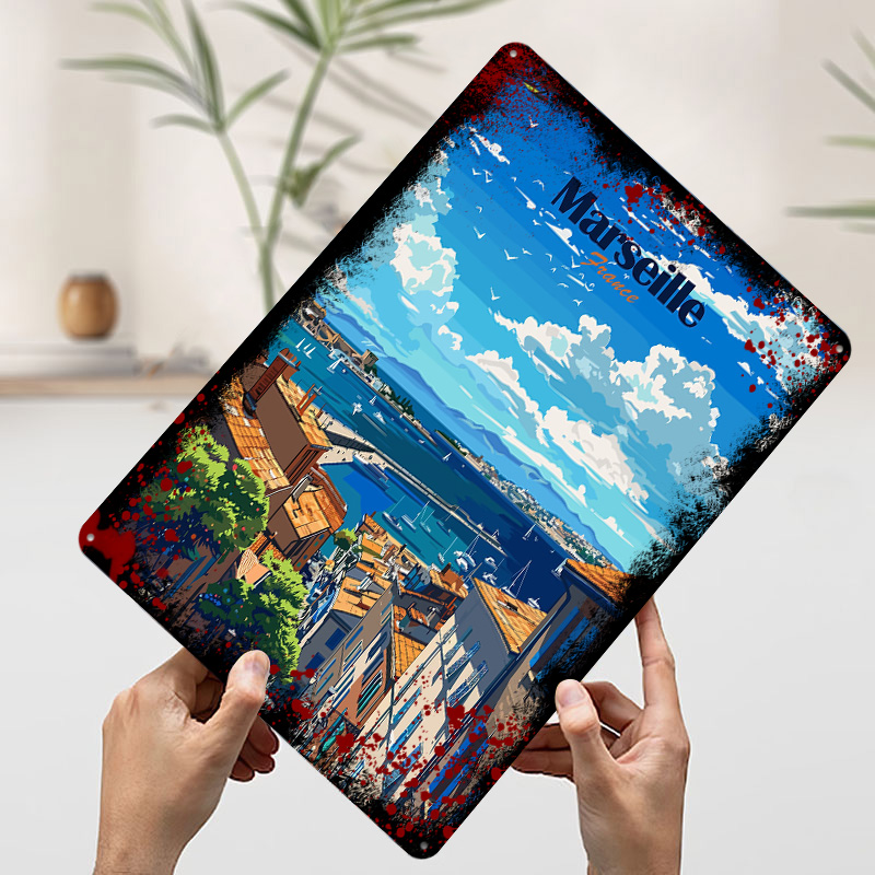 Póster de viaje de Marsella, F - Retro Gaming France reseña y precio