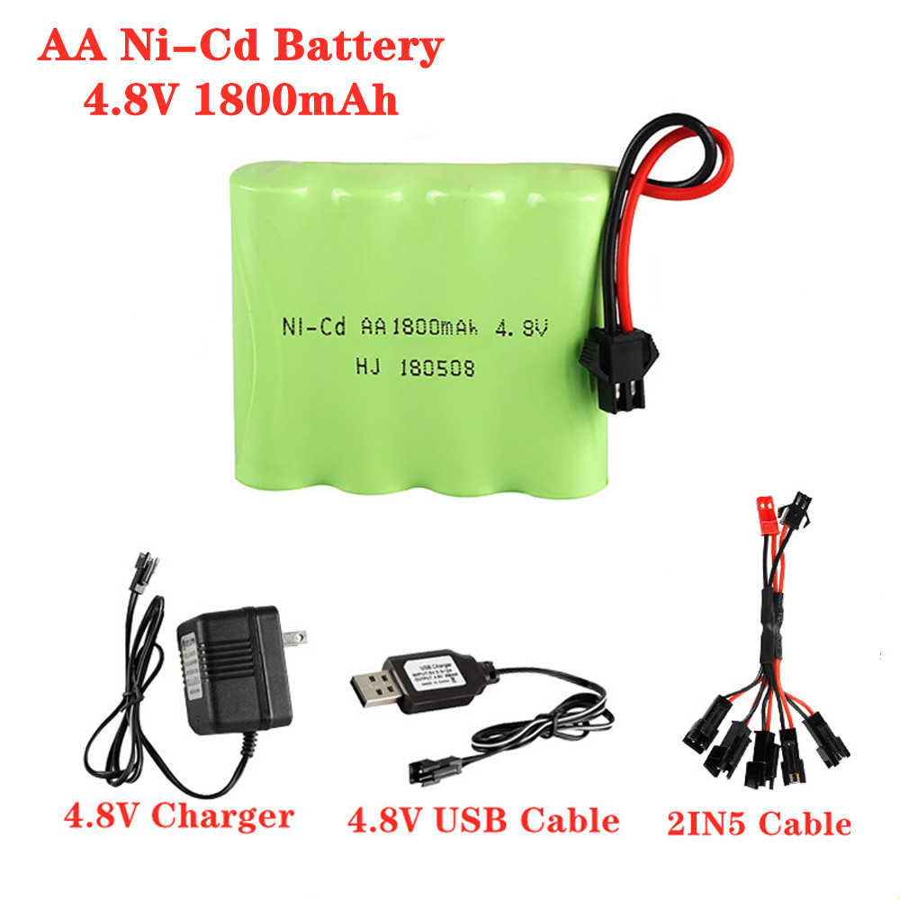 Batería AA ni-cd de 4,8 V y 18 - Rechargeable Battery Aa reseña y precio